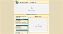 Desktop Screenshot of elmundodelartesano.com.ar